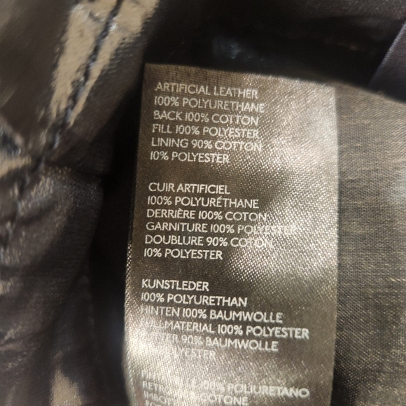 Free People Wonder Woman Faux Leather Belted Paperbag Pants NWOT SIZE 8 - Picture 7 of 7